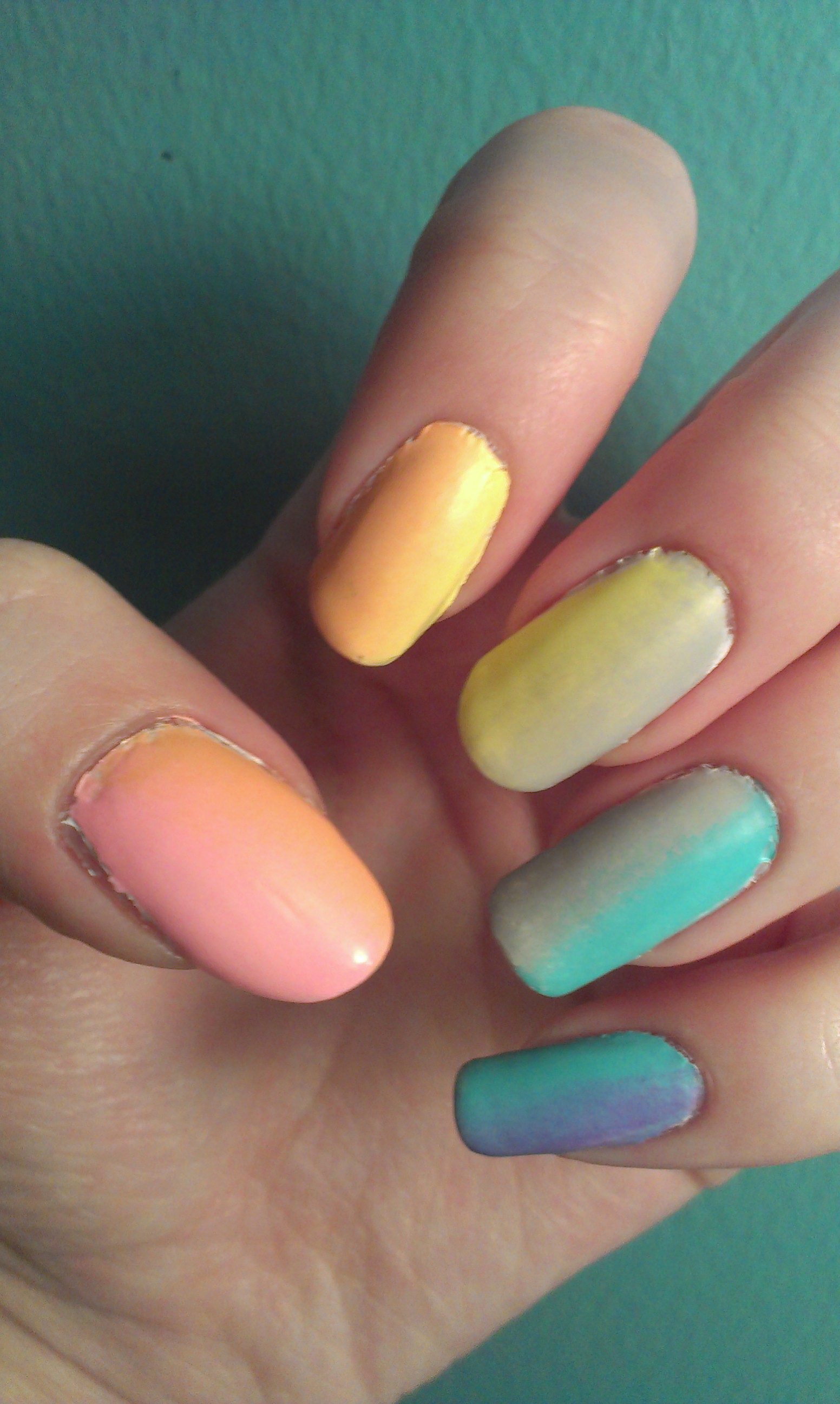 My Little Pony - Rainbow Power Gradient Nails