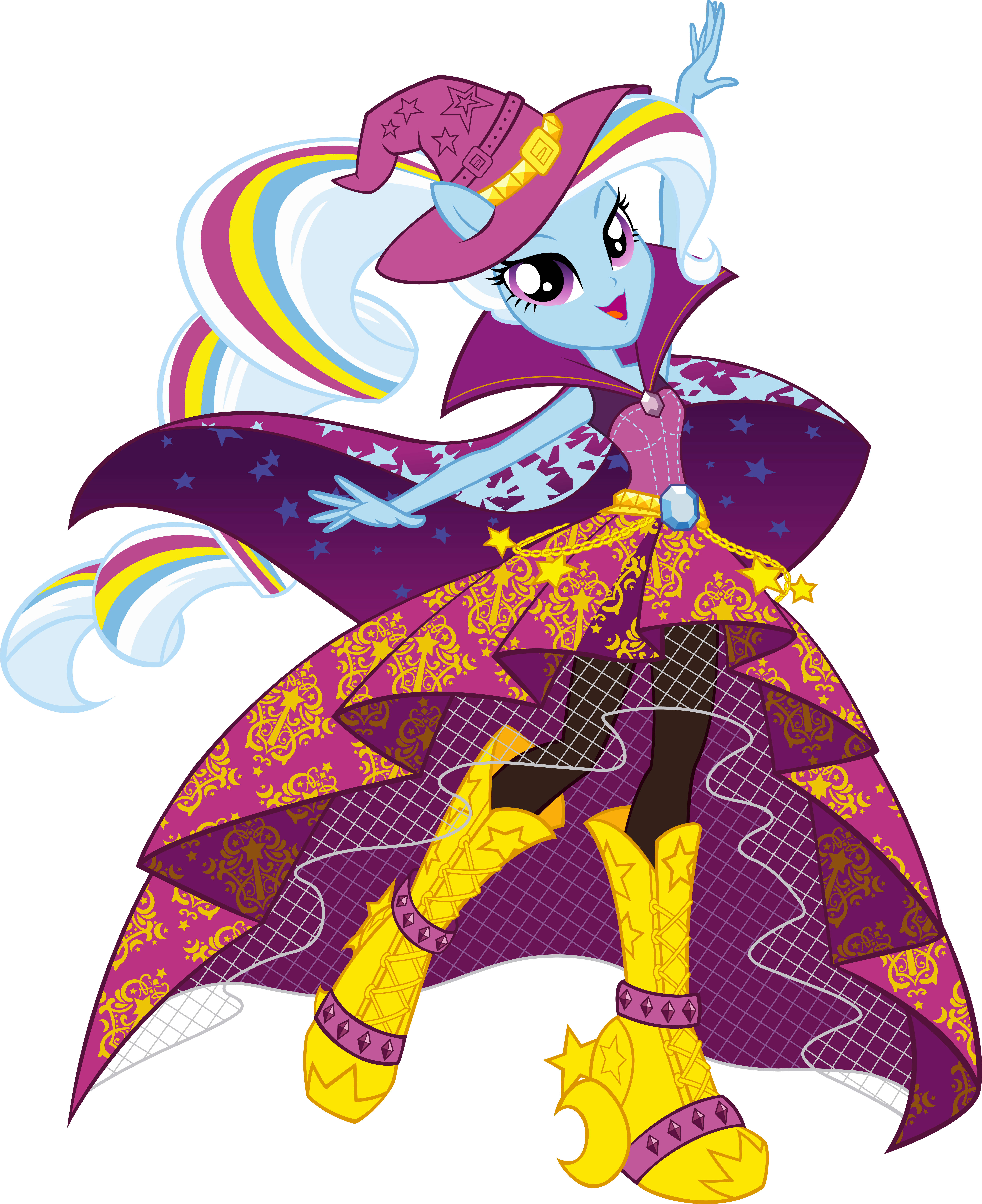 Rainbow Rocks Trixie Vector by Sugar Loop on DeviantArt
