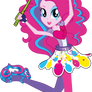 Neon Rainbow Rocks Pinkie Pie Vector