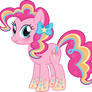Rainbow Power Pinkie Pie Vector