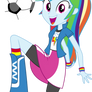 Equestria Girls Rainbow Dash Vector