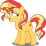 Bashful Sunset Shimmer Vector