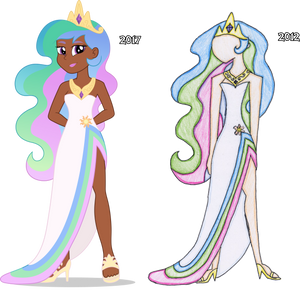 Human Celestia Fashion Vector