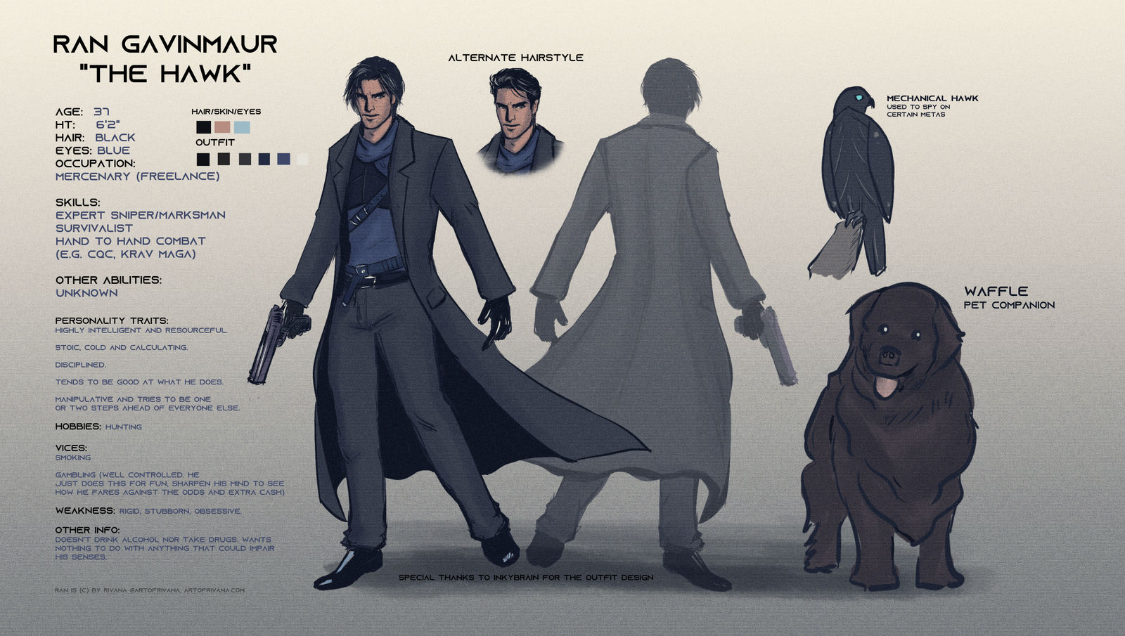 Ran - Reference Sheet Entervoid ver by ArtOfRivana on DeviantArt