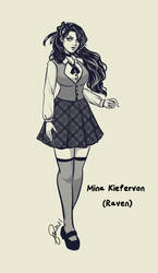 High School AU Raven
