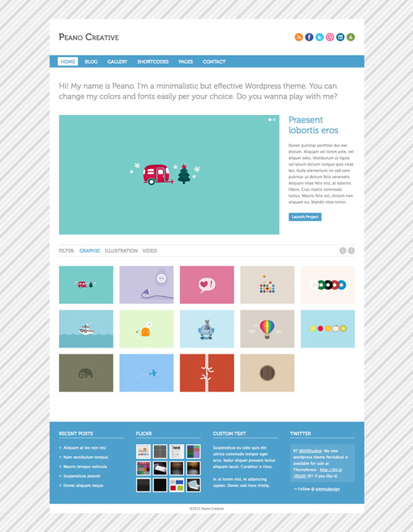 Peano - Free Homepage PSD