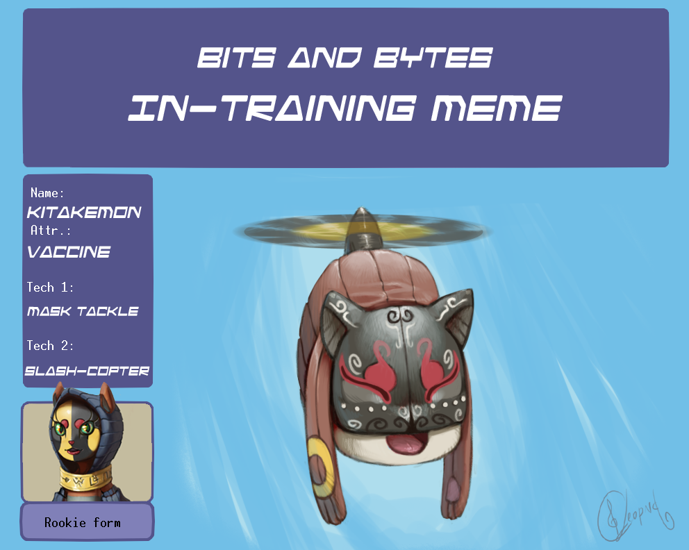 Kitakemon in-training meme