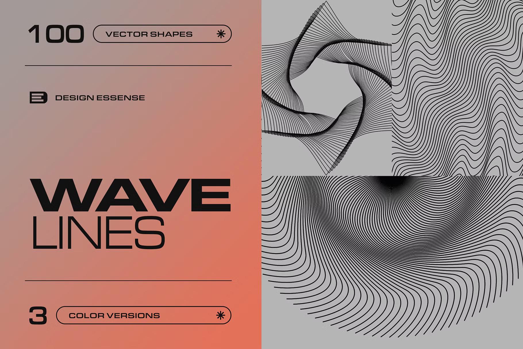 Creating Wave Lines Wave Lines 100 Vector Shapes by bonogutan691 on DeviantArt