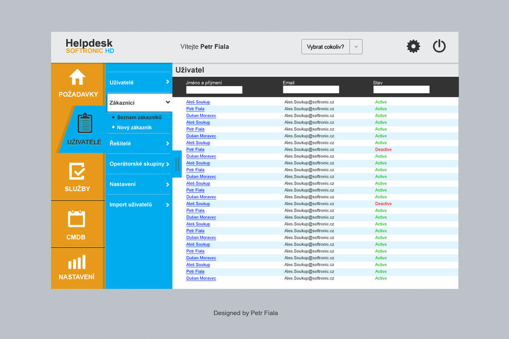 Softronic Roster Window Softronic ServiceDesk by PetrFialaDesign on DeviantArt