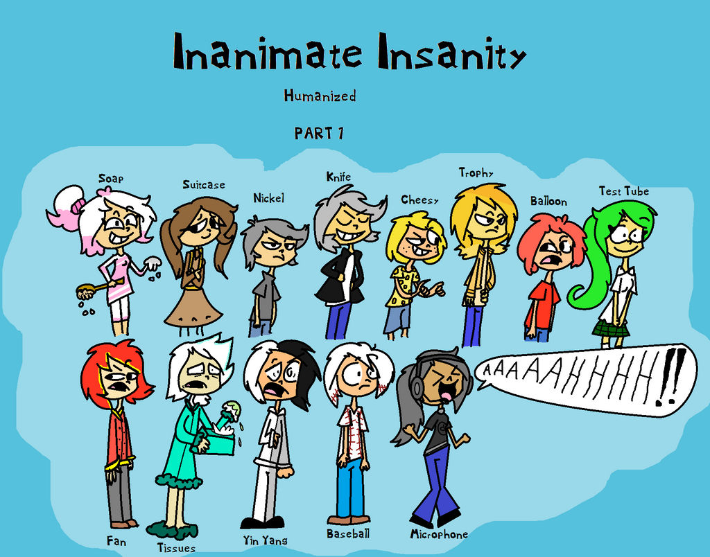 Inanimate Insanithy Inanimate Insanity Humanized 1 by TheHeavenlyBuddyz on DeviantArt