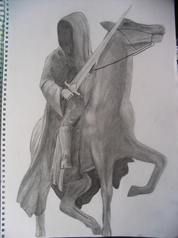 Black Rider Pencil drawing by Harlequin-Quail on DeviantArt