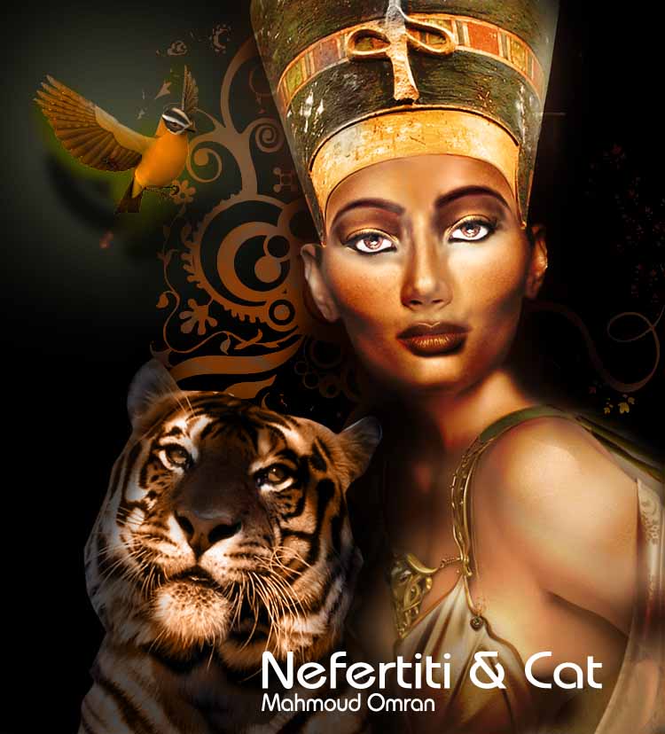 nefertiti and cat