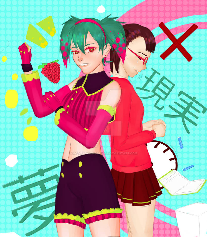 Raspberry Monster (Vocaloid (Miku) Fan Art) by MoonsLavenderRose on ...