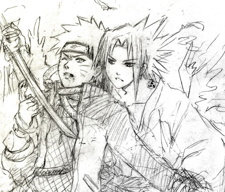 SasuNaru sketch... failed