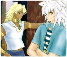 Malik and Bakura colored