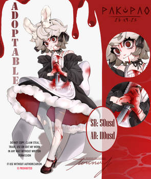 [ADOPT CLOSED] Bunny killer maid