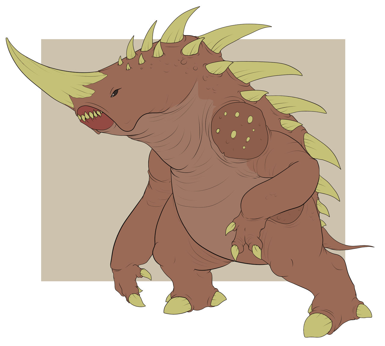 Burgundy Rinosaurus Rhinosaurus by Phoenix-Fightmaster on DeviantArt