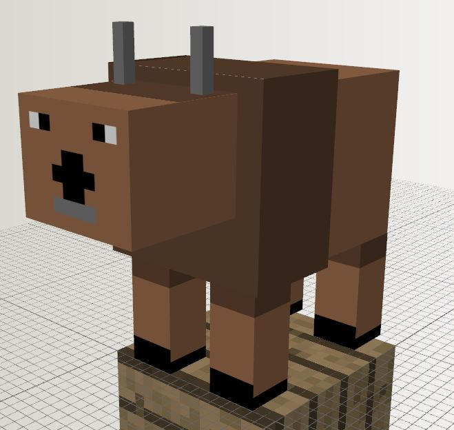 Minecraft Mob Ideas: Bison by Dylan613 on DeviantArt
