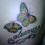 Butterfly Memorial tattoo.