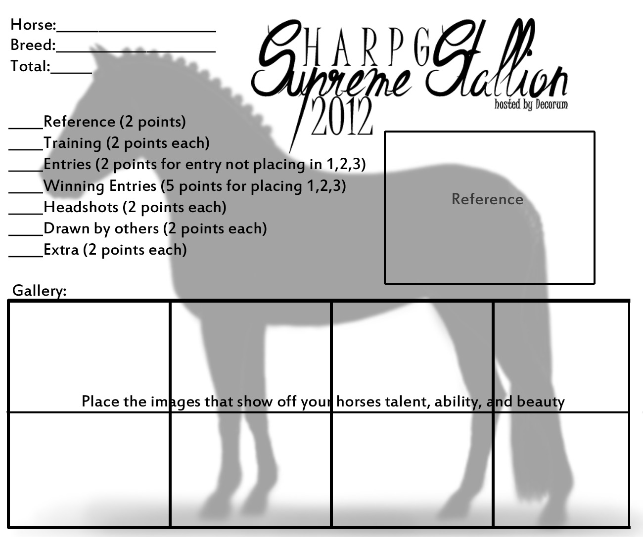 HARPG's Supreme Stallion Template 2012