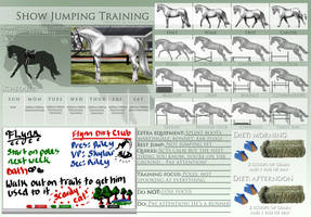 Show Jumping Training Template Example