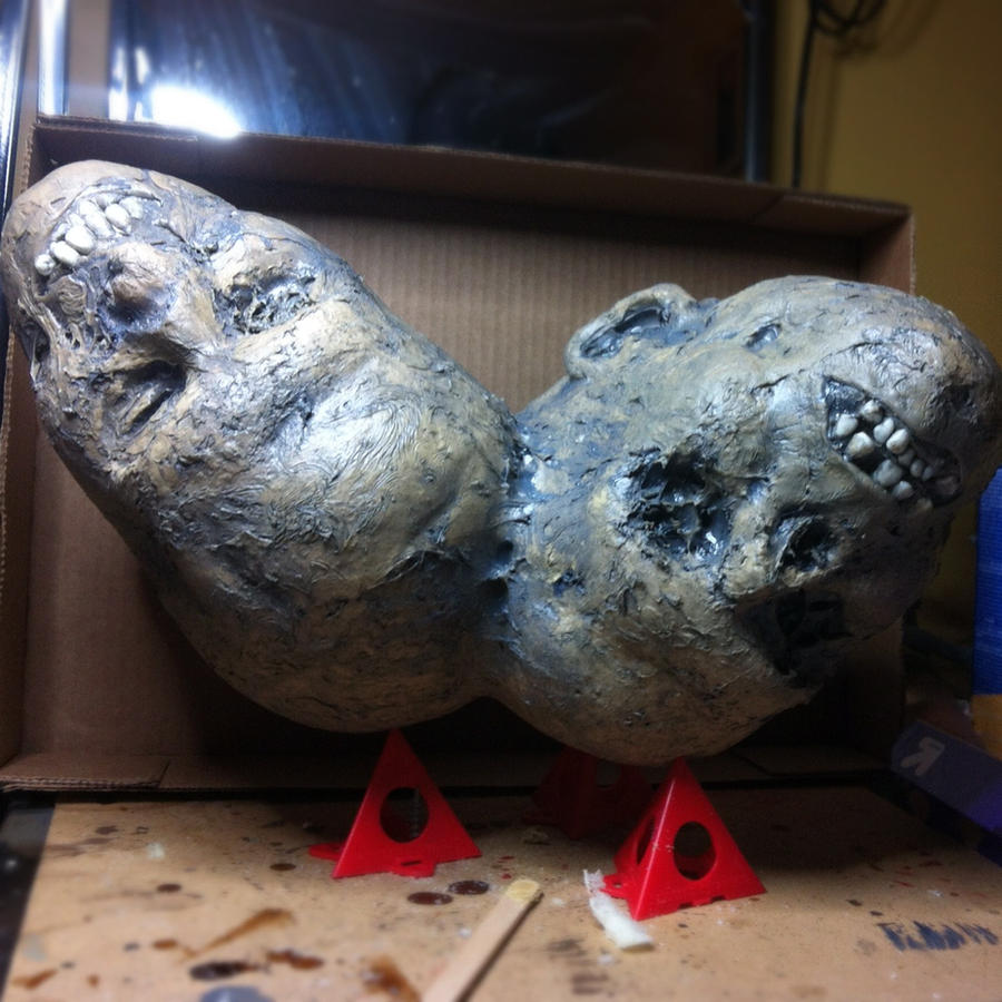 Stuckonyou......OOAK Corpse Head - Mummified Head