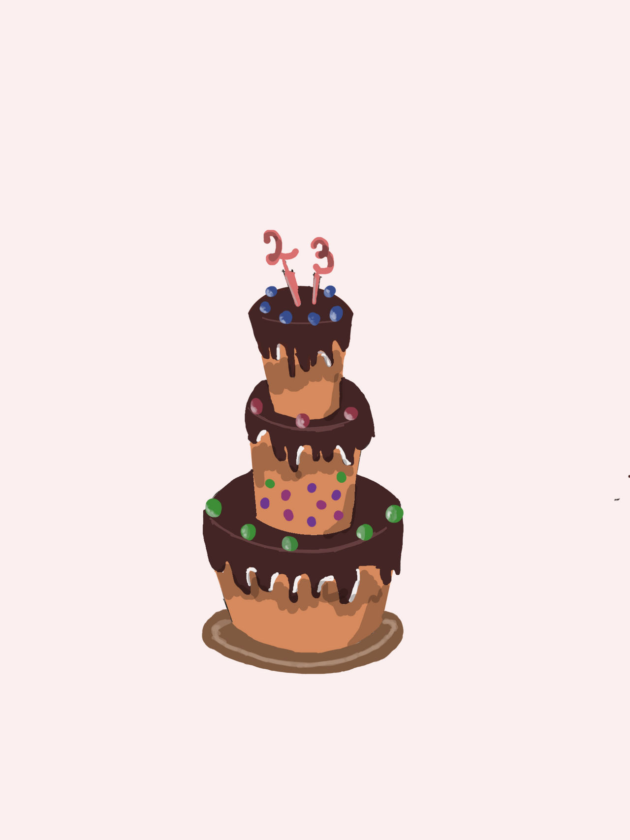 Pink Cake Deviantart Deviantart birthday cake by rena122 on DeviantArt