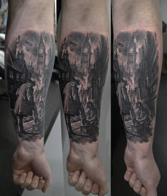 Victorian London tattoo by edgarivanov