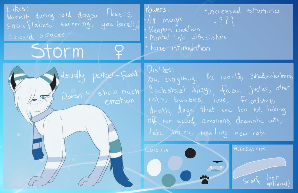 Storm Reference Sheet by trynxx on DeviantArt