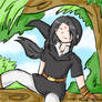 Soren on a tree