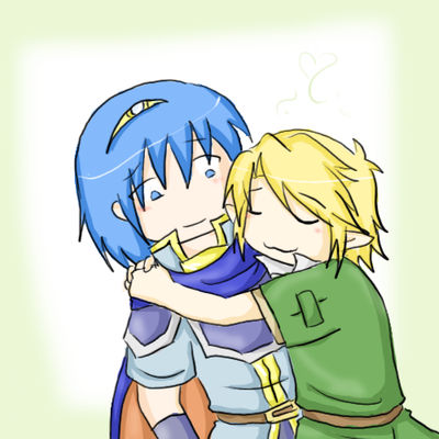 Marth x Link chibi