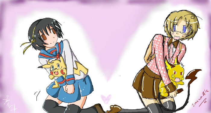 Kiku and Matthew 'iscribble'