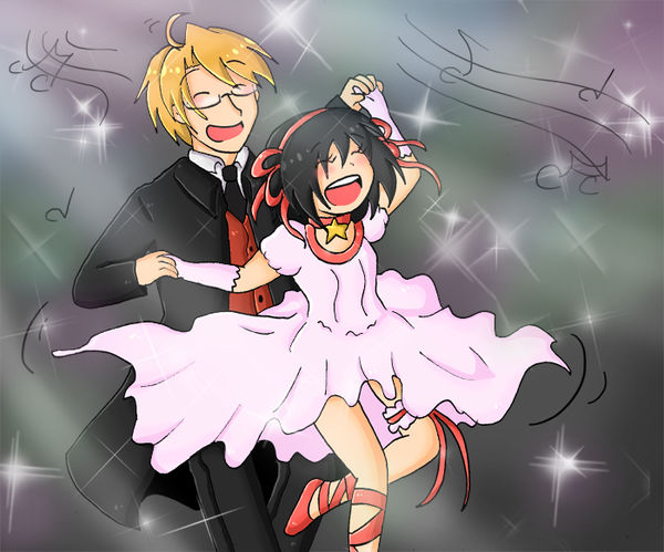 Dancing with her prom date by SparxPunx on DeviantArt