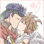 Ike x Pit : kiss