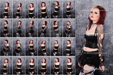 Stock: Holly Hell Kitty Fishnet Grunge - 24 Images