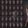 Stock: Rebecca Glam Body Chain Poses - 36 Images