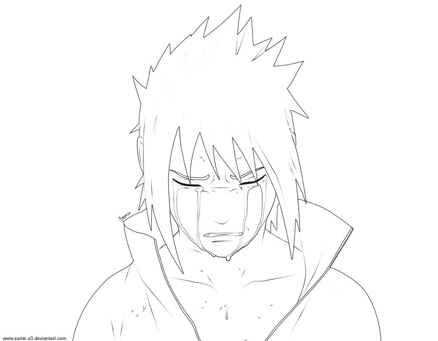 Sasuke Line Trace Sasuke - Line art by Samir-Z3 on DeviantArt