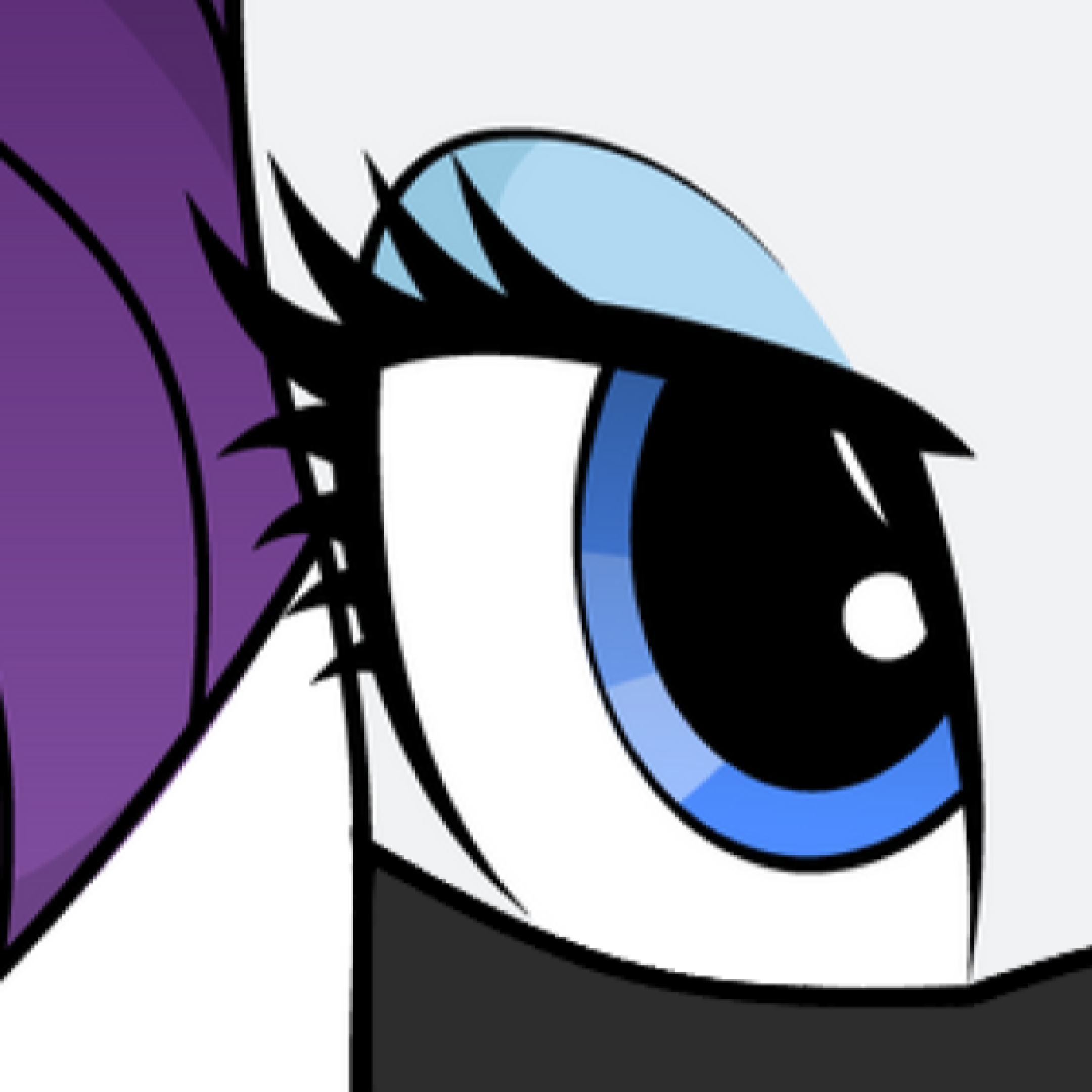 Masked Rarity (Eye) by BrokenAdam on DeviantArt