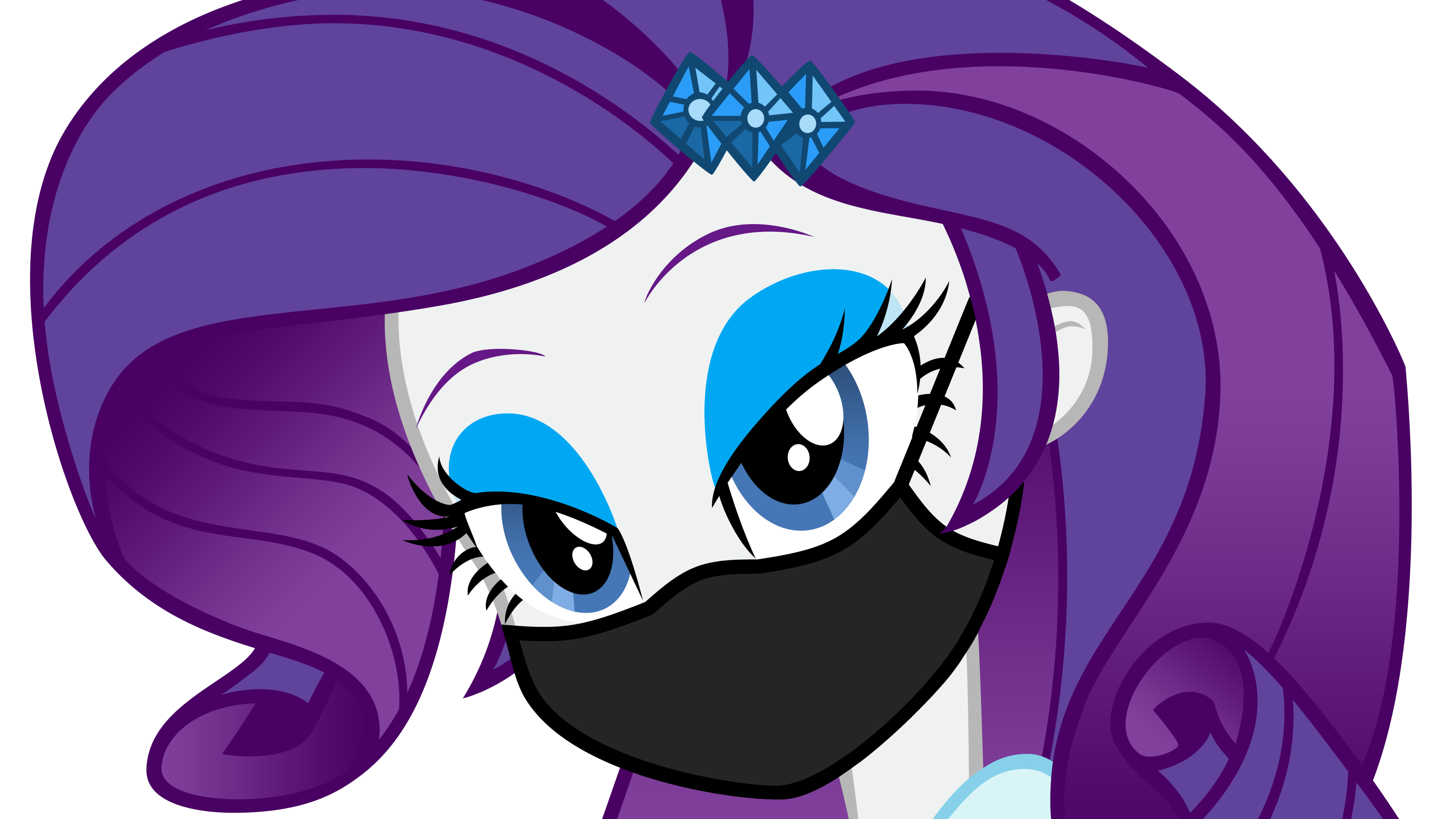 Masked Rarity Mlp Masked Rarity (Blue Eyeshadow) by BrokenAdam on DeviantArt