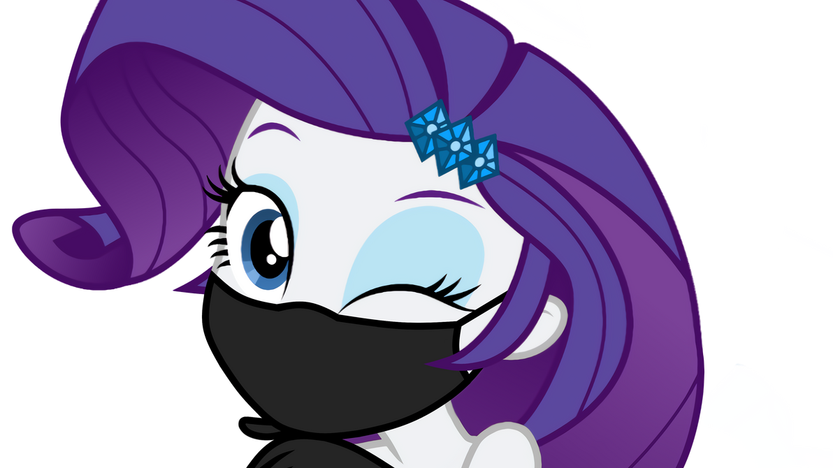 Masked Rarity Mlp Masked Rarity (Left Eye Closed) by BrokenAdam on DeviantArt