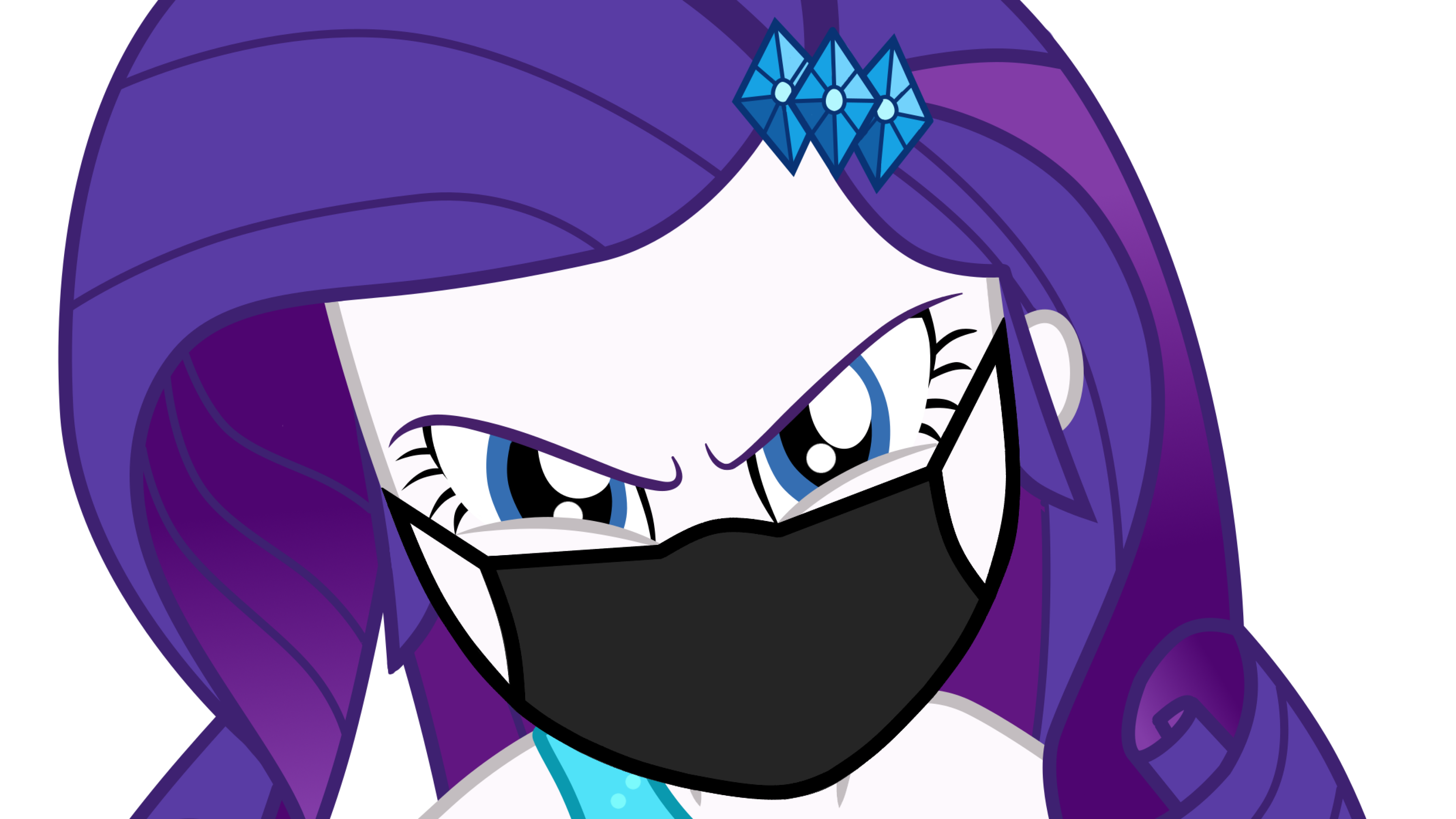 Masked Rarity Mlp Masked Rarity (Angry) by BrokenAdam on DeviantArt