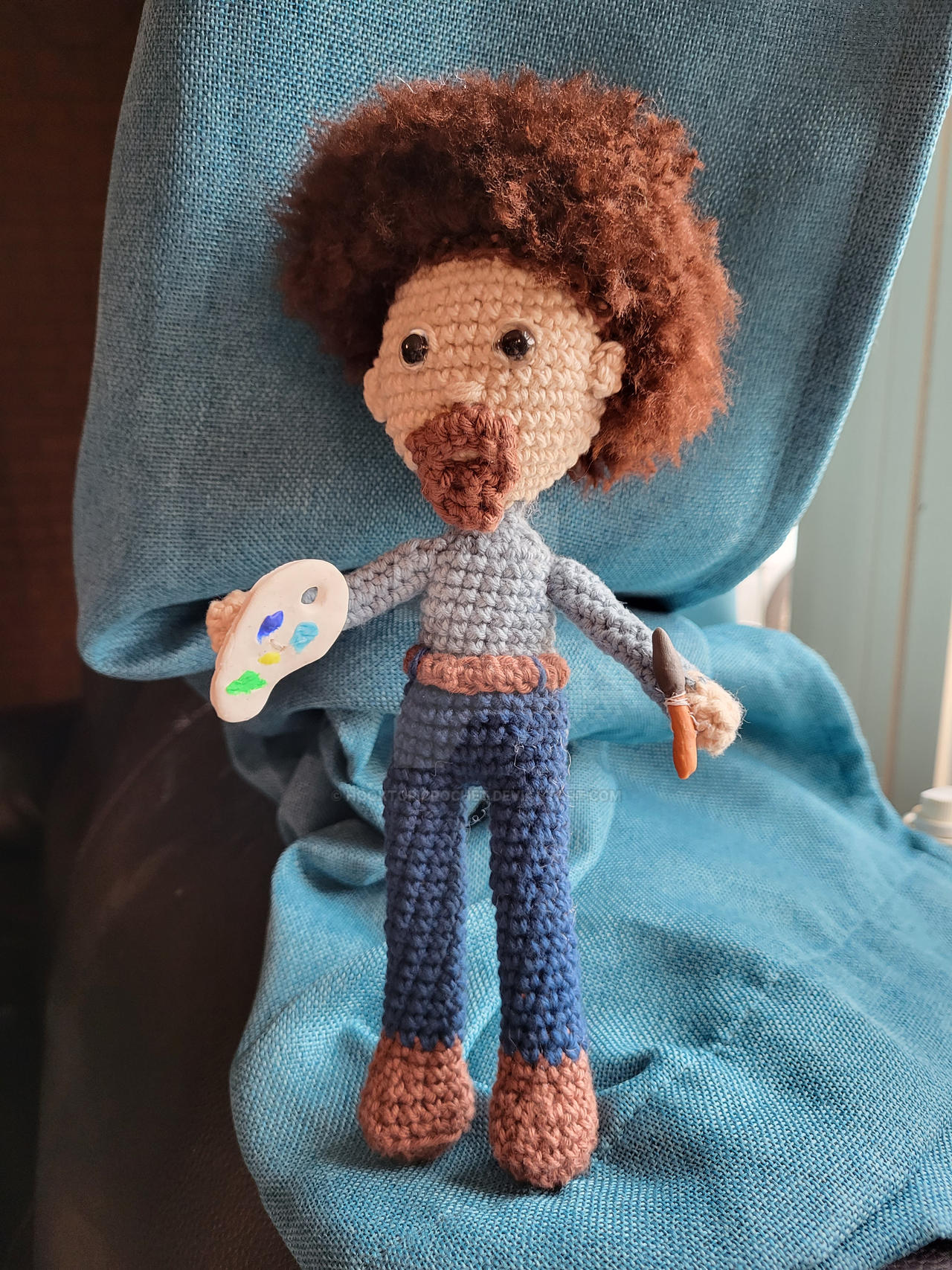Bob Ross Crochet Doll by HooktopiCrochet on DeviantArt