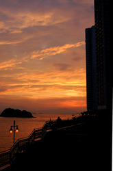 Sunset with Building Foreground