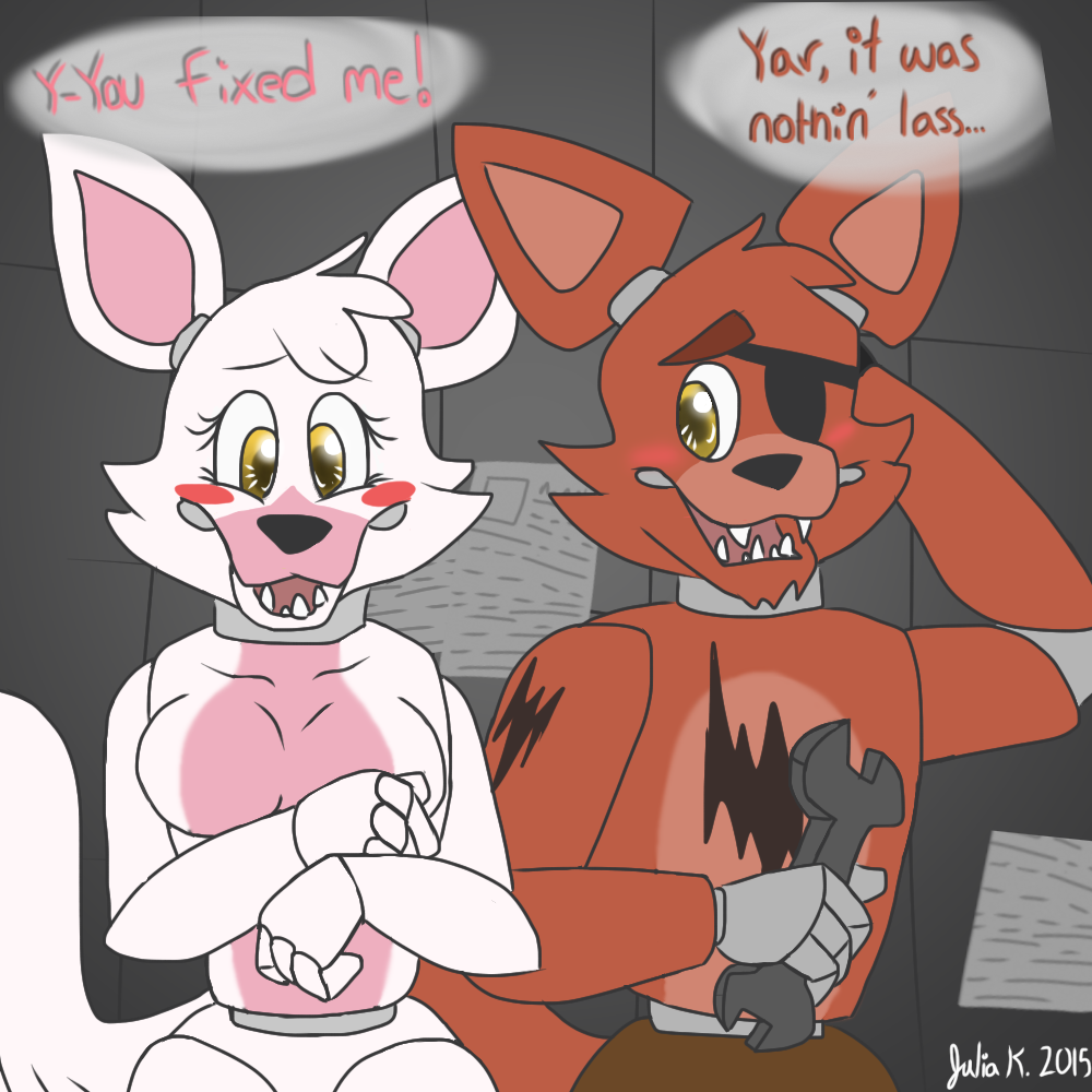 A Bashful Repairman ( Foxy x Mangle )