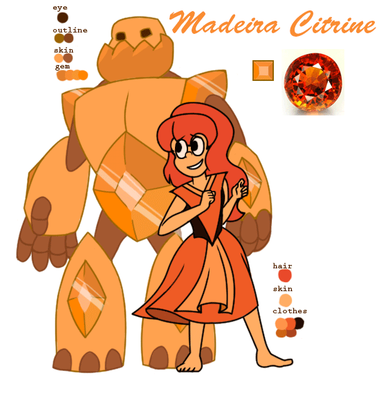 Madeira Citrine -Steven Universe OC ( Gemsona )