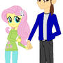 Fluttershy and Xhisrc (Equestria girls)