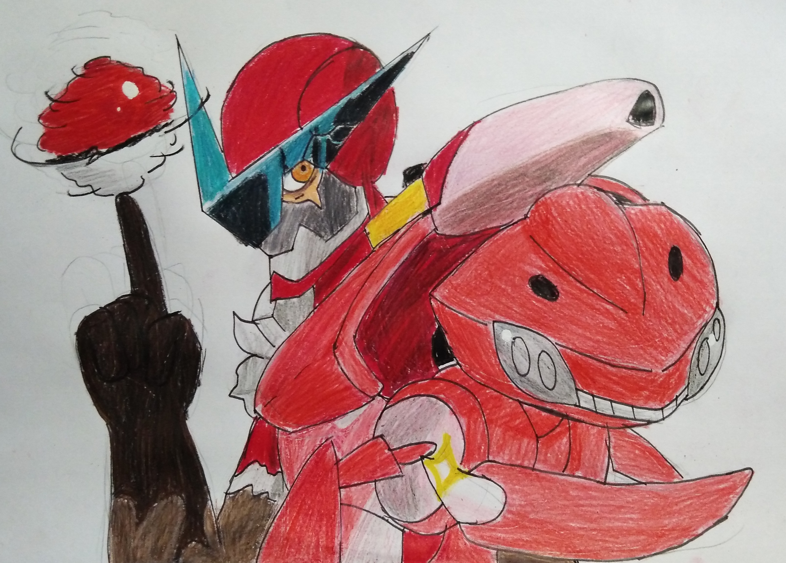 Brawlhalla x pokemon : Red Raptor and Genesect by Gioelecusin on DeviantArt