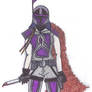 Kaylar in Mandalorian Armour