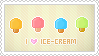 Stamp: I love Ice-Cream by apparate