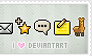 Stamp: I love deviantART